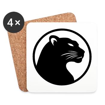 Panther - Untersetzer (4er-Set) - Weiß - Vorne
