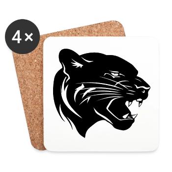 Panther - Untersetzer (4er-Set) - Weiß - Vorne