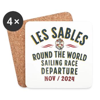 Les Sables round the world sailing race blc - Dessous de verre (lot de 4) - blanc - Devant
