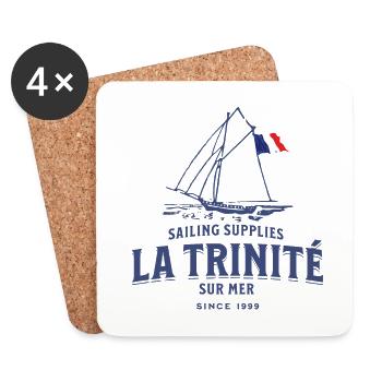 La Trinité sur mer Bretagne - Coasters (set of 4) - white - Front