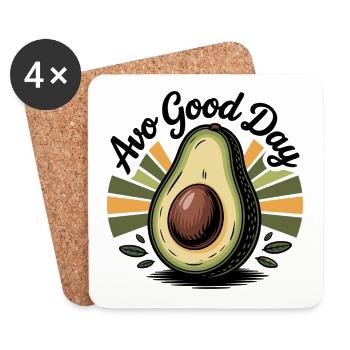 Avo Good Day - Coasters (set of 4) - white - Front