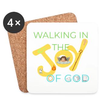 Yes til Guds kjærlighet-Motiv - Dessous de verre (lot de 4) - blanc - Devant