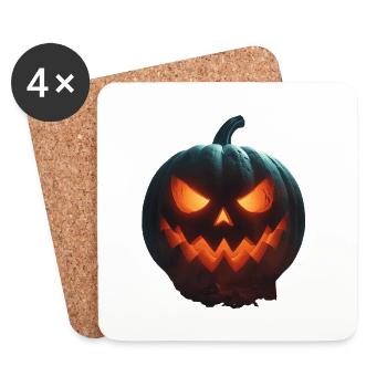 Roaring Scarlet Pumpkin - Coasters (set of 4) - white - Front