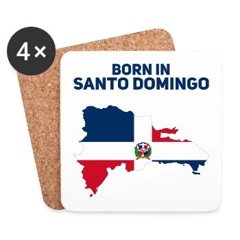 Saint-Domingue - Dessous de verre (lot de 4) - blanc - Devant