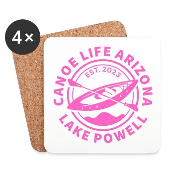 Canoe Life Arizona Design - Coasters (set of 4) - white - Front