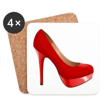 High heels - Untersetzer (4er-Set) - Weiß - Vorne