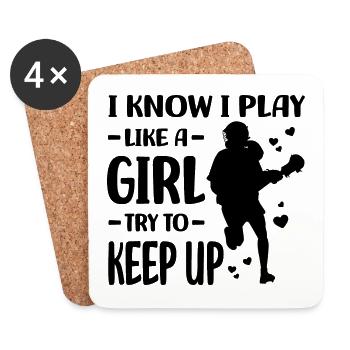 Lacrosse - Coasters (set of 4) - white - Front