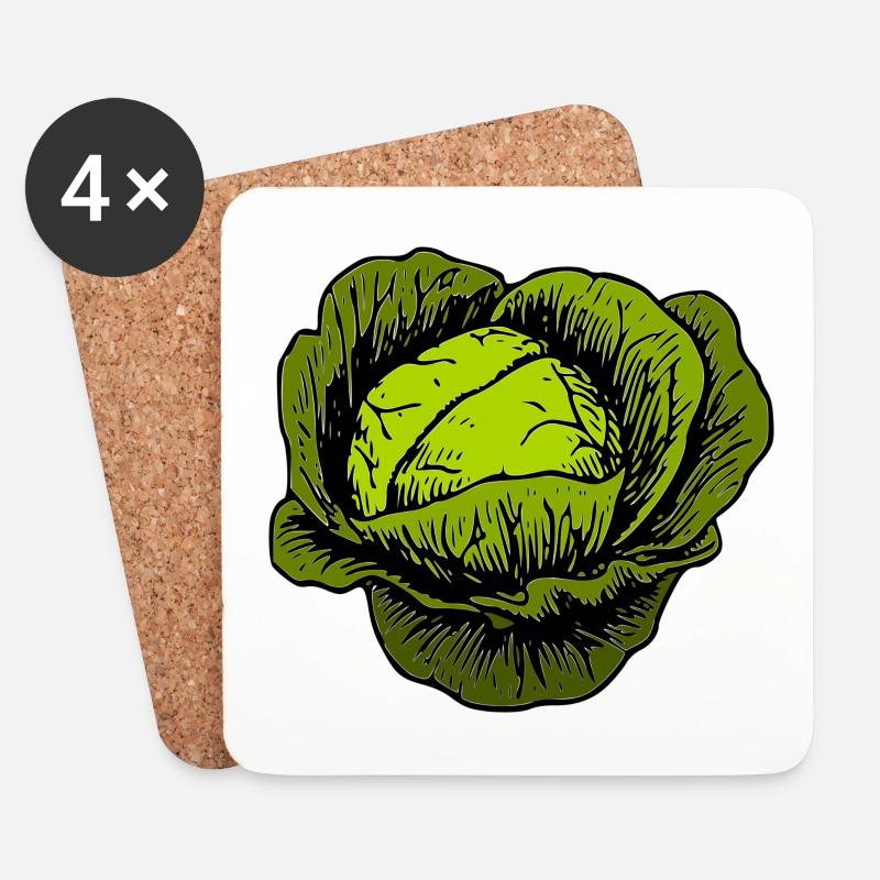 Kohl - Untersetzer (4er-Set) - Weiß