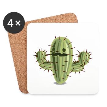 Cactus - Coasters (set of 4) - white - Front