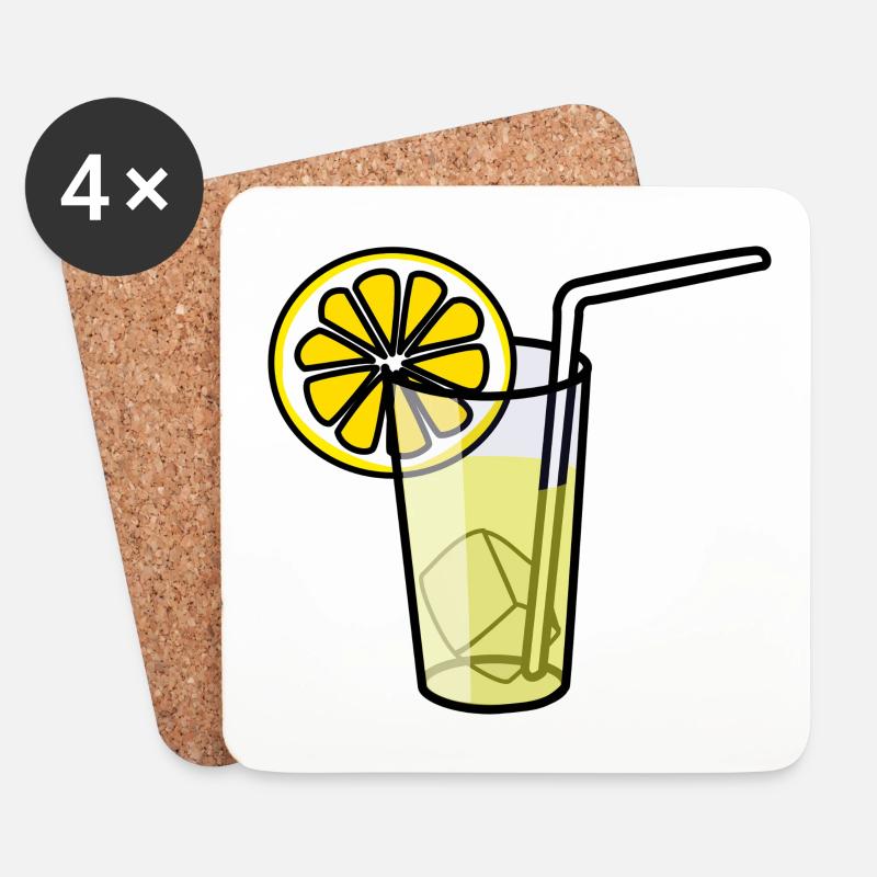 Lemonade - Coasters (set of 4) - white
