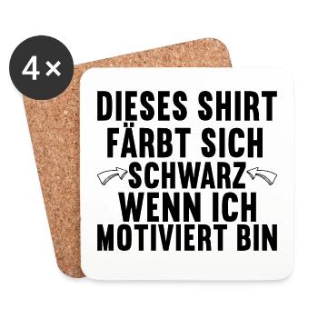 Lustige Sprüche Witzige Sprüche Sarkasmus - Untersetzer (4er-Set) - Weiß - Vorne