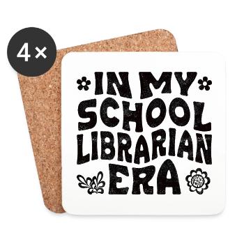 In my school librarian era - Untersetzer (4er-Set) - Weiß - Vorne