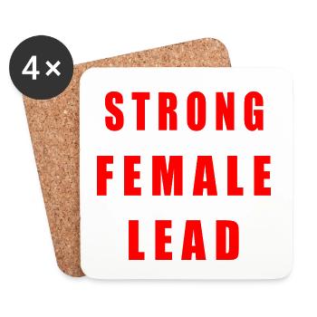 Strong female lead - Untersetzer (4er-Set) - Weiß - Vorne