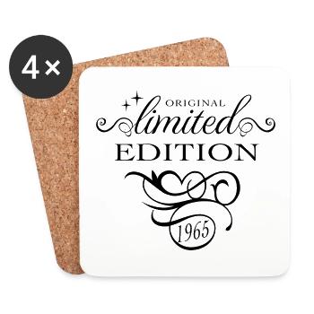 Elegant 1965 Edition Limitée - Femme - Dessous de verre (lot de 4) - blanc - Devant