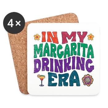 in my margarita drinking era - Coasters (set of 4) - white - Front