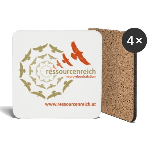 Logo ressourcenreich - neurodeeskalation - Untersetzer (4er-Set)