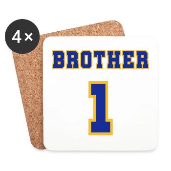 Brother 1 - Dessous de verre (lot de 4) - blanc - Devant