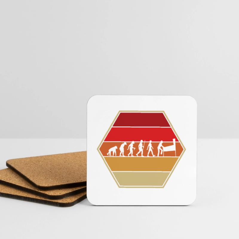 Pinball machine Evolution Pinball Development Coasters (set of 4)