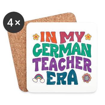 in my german teacher era - Untersetzer (4er-Set) - Weiß - Vorne