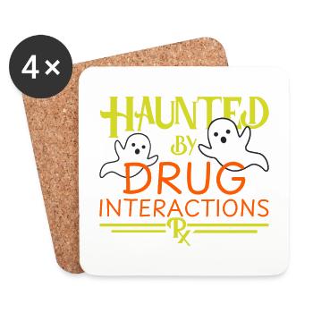 Apotheke Halloween | Haunted - Untersetzer (4er-Set) - Weiß - Vorne
