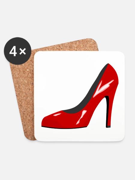 High heels - Untersetzer (4er-Set) - Weiß