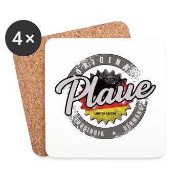 Original Germany Thüringen Plaue - Untersetzer (4er-Set) - Weiß - Vorne