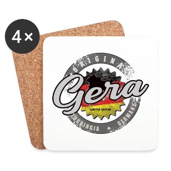 Original Germany Thüringen Gera - Untersetzer (4er-Set) - Weiß - Vorne