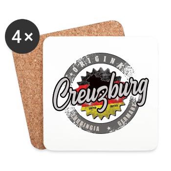 Original Germany Thüringen Creuzburg - Untersetzer (4er-Set) - Weiß - Vorne
