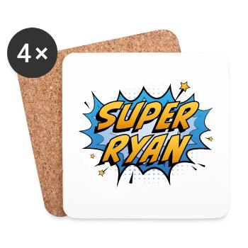 Super Ryan - Untersetzer (4er-Set) - Weiß - Vorne