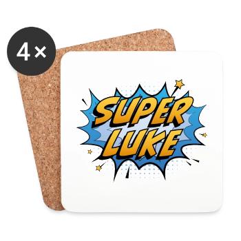 Super Lukas - Untersetzer (4er-Set) - Weiß - Vorne