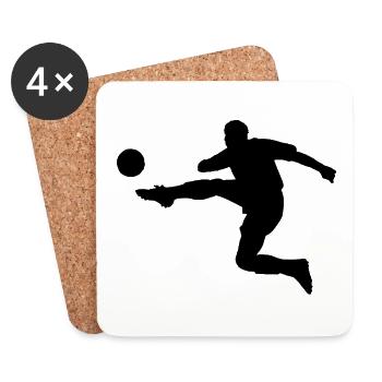 fußball - Untersetzer (4er-Set) - Weiß - Vorne
