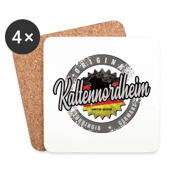 Original Germany Thüringen Kaltennordheim - Untersetzer (4er-Set) - Weiß - Vorne