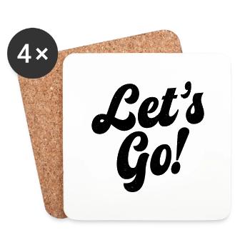 Lets Go - Coasters (set of 4) - white - Front