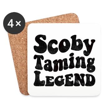 Scoby Taming Legend - Untersetzer (4er-Set) - Weiß - Vorne