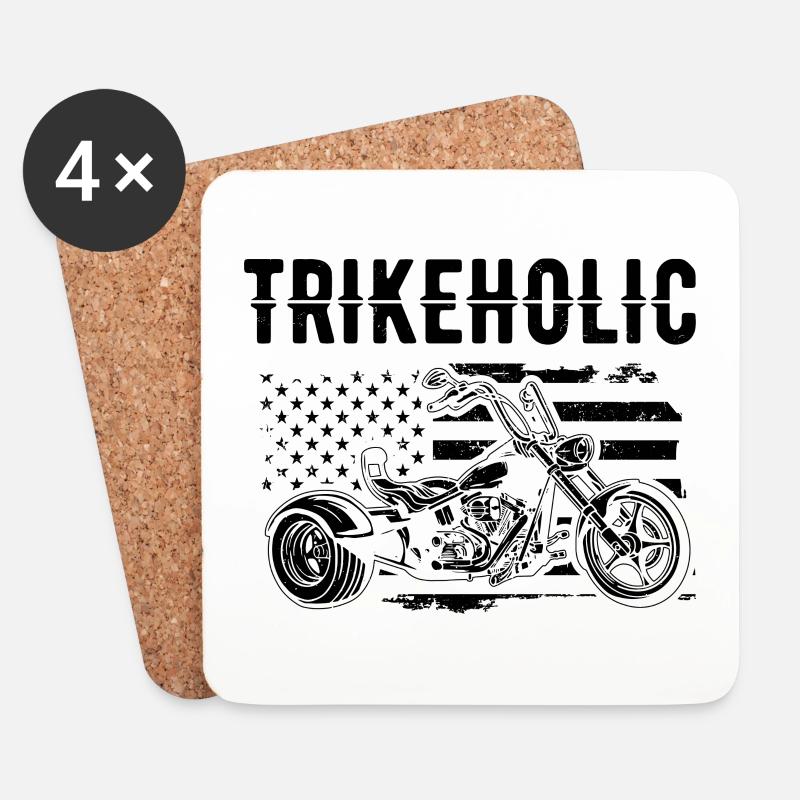 Trike - Untersetzer (4er-Set) - Weiß
