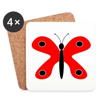 Muttertags Geschenk Mutter Muttertag Geschenkidee  - Untersetzer (4er-Set) - Weiß - Vorne
