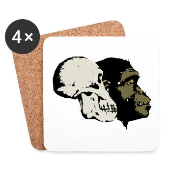 Evolution - Untersetzer (4er-Set) - Weiß - Vorne