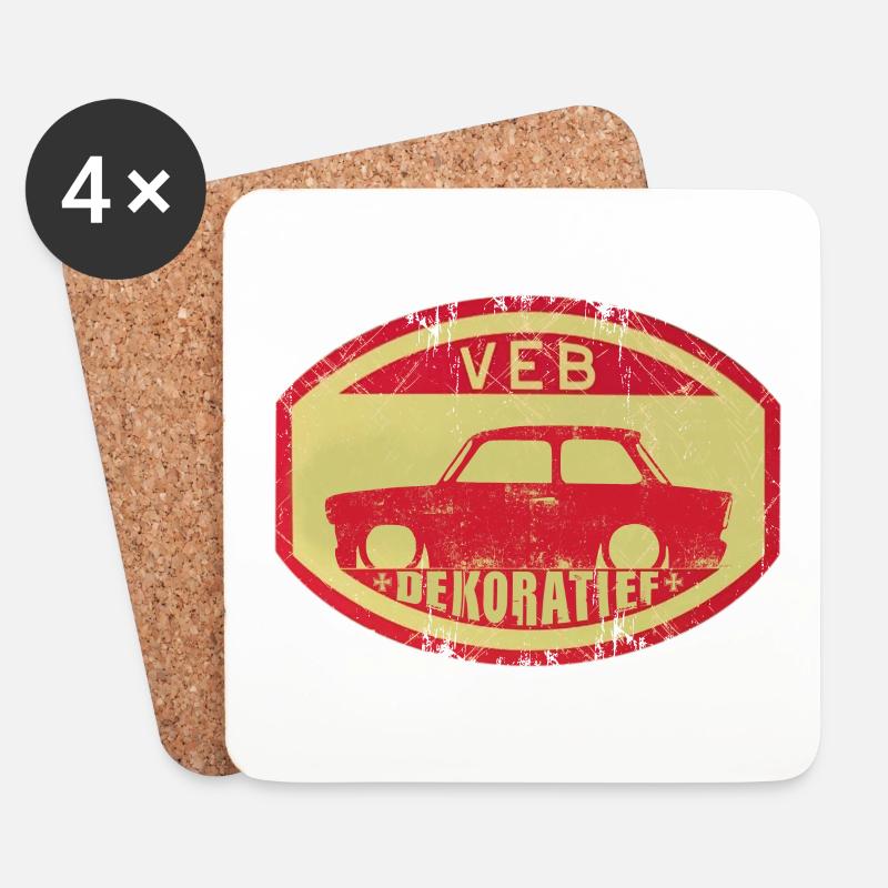  601 - VEB - Dekoratief - Untersetzer (4er-Set) - Weiß