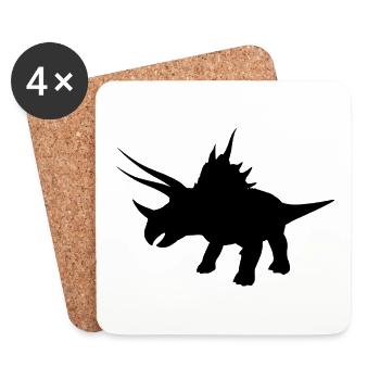 Dino - Untersetzer (4er-Set) - Weiß - Vorne