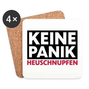 Keine Panik Heuschnupfen - Untersetzer (4er-Set) - Weiß - Vorne
