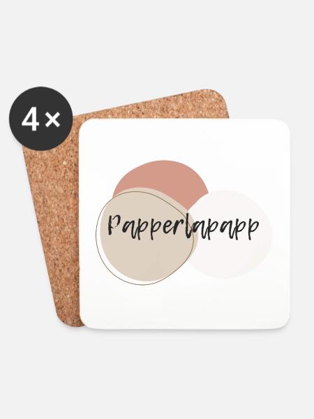 Papperlapapp - Untersetzer (4er-Set) - Weiß