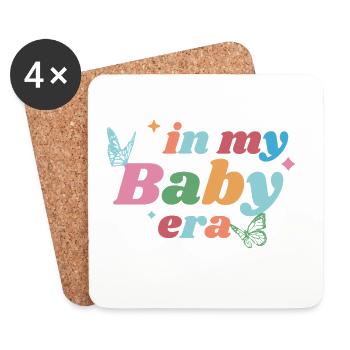 In My Baby Era – Bunt & Verspielt - Untersetzer (4er-Set) - Weiß - Vorne