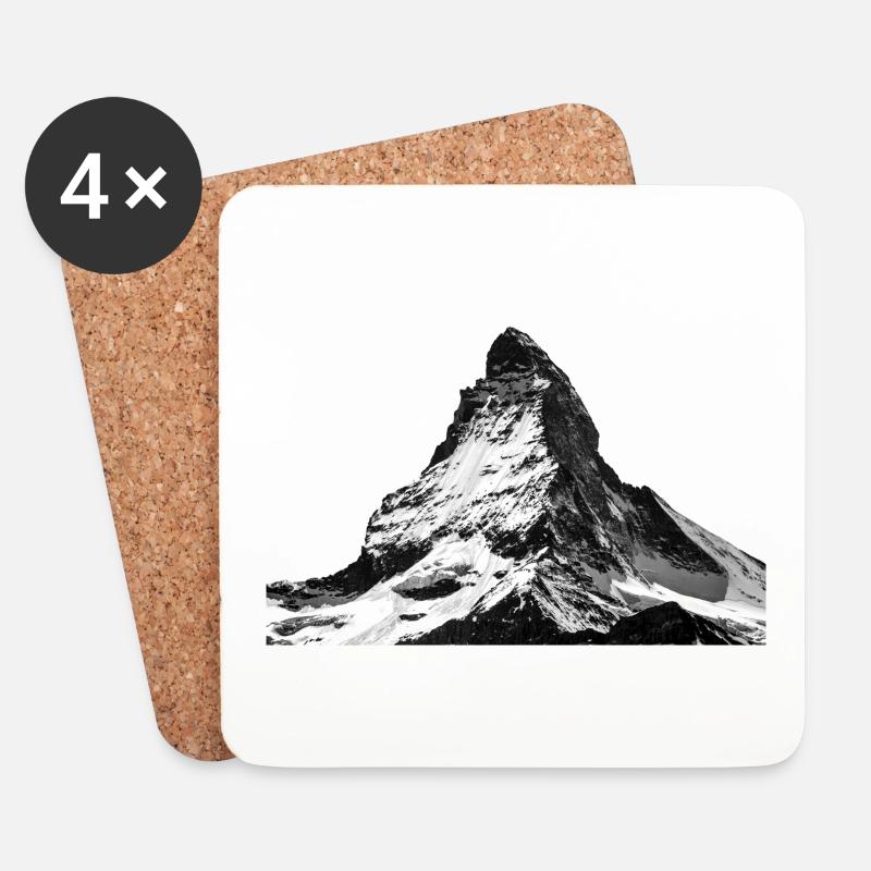 MATTERHORN - Untersetzer (4er-Set) - Weiß
