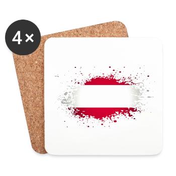 Austria - Coasters (set of 4) - white - Front