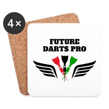 Darts Professional - Darts Players - Darts Players - Darts Fans - Coasters (set of 4) - white - Front