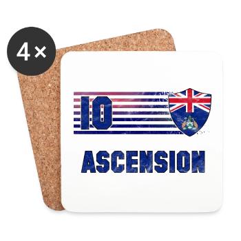 Ascension Football Team - Coasters (set of 4) - white - Front