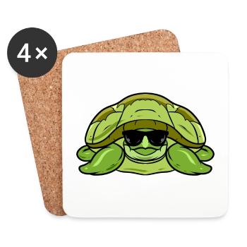 Turtle - Coasters (set of 4) - white - Front