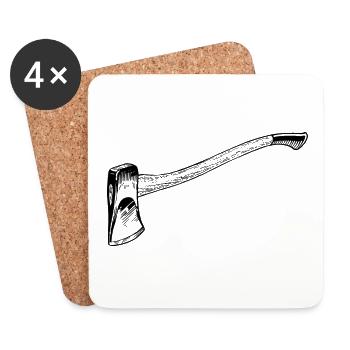 ax - Coasters (set of 4) - white - Front