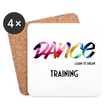 Dance Learn to Dream Training - Coasters (set of 4) - white - Front