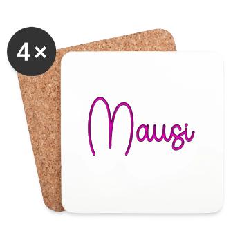 Mausi_2026 - Coasters (set of 4) - white - Front